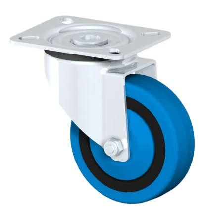 KEDLA Rubber and Castor Wheels - 100mm Elastic Swivel Wheel