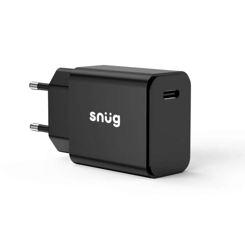 Snug 1 Port 20W PD Wall Charger - Black