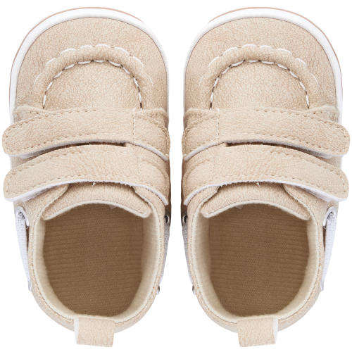 Boys Beige Sneaker Soft Sole 0-3M
