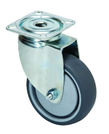 KEDLA Rubber and Castor Wheels - 100mm Rubber Swivel Wheel
