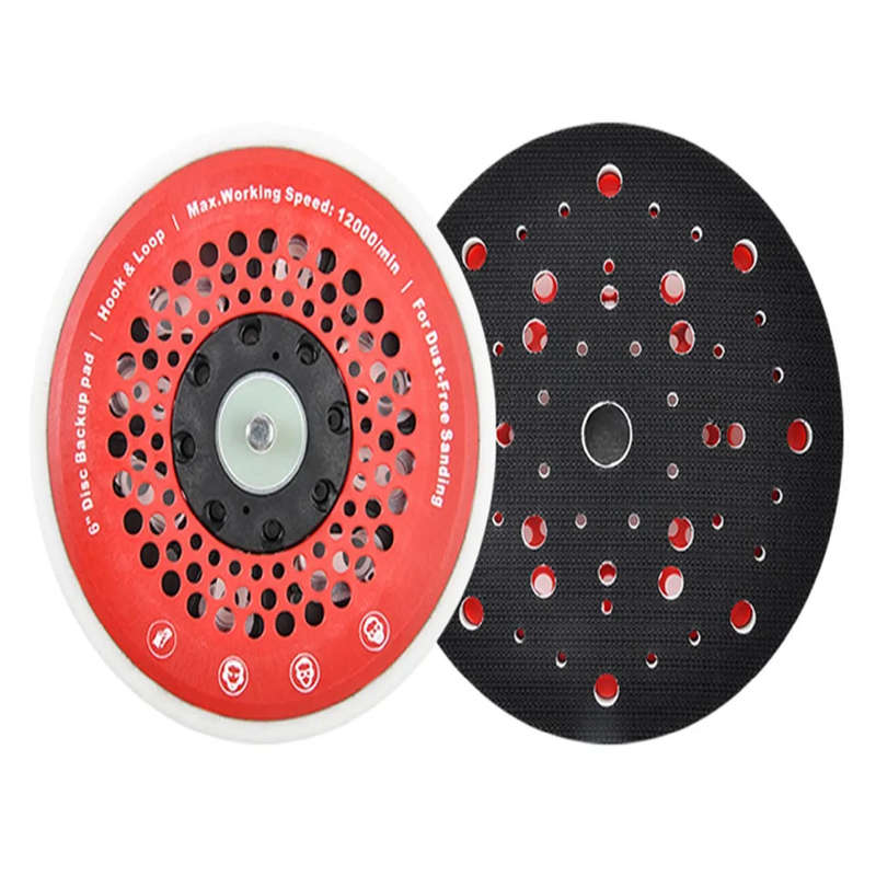 SUNNYPADS Back-up Pad, Multi-Hole Universal, 150mm, 5/16" Thread