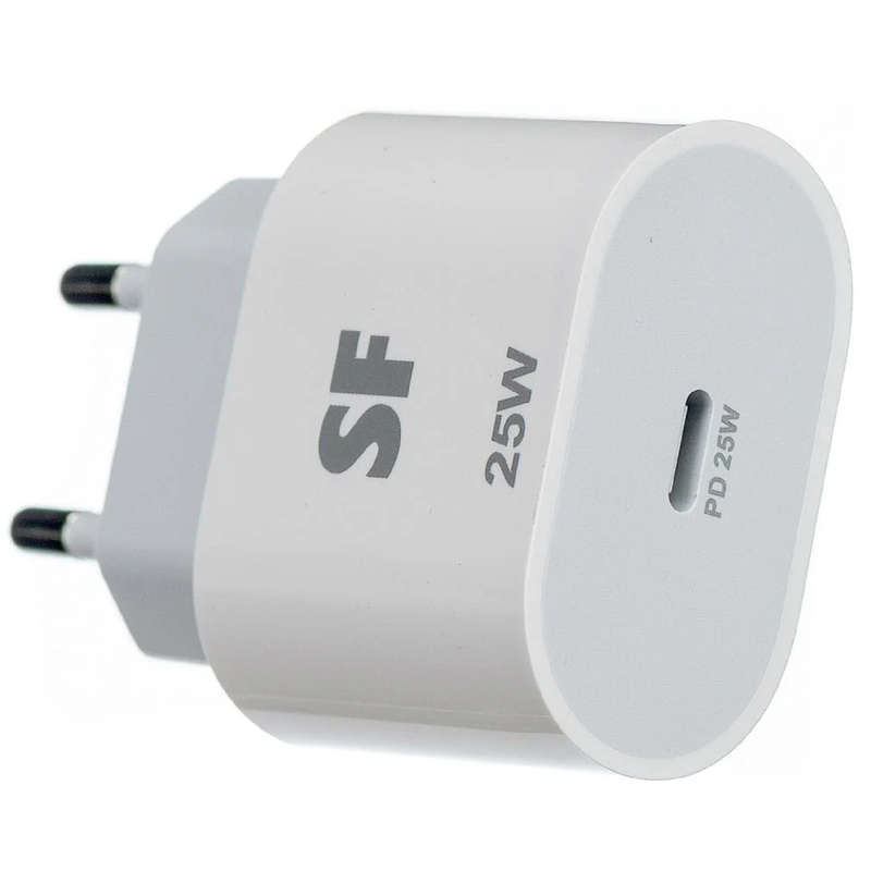 Loopd 1 Port 2.1A Wall Charger With Type-C Cable - White