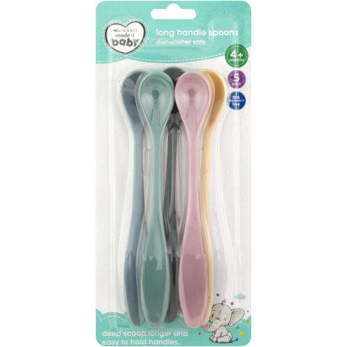 5 Pack Long Handle Spoon
