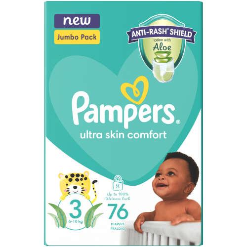 Pampers Baby Dry Nappies Jumbo Pack Size 3 76's