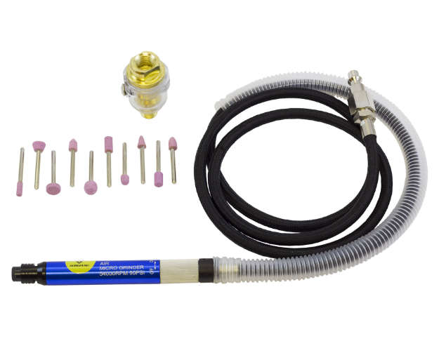 17 PCS Micro Air Die Grinder Kit 1/8" IN (3 MM)