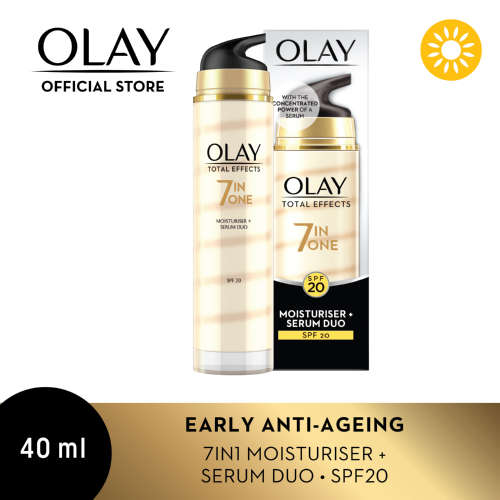 Olay Total Effects SPF20 7-in-1 Moisturiser & Serum Duo 40ml