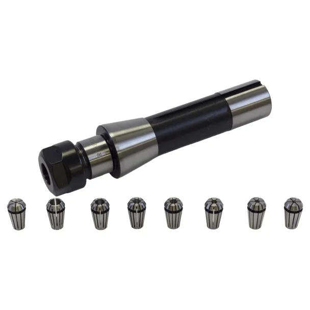 8 PCS R-8 Collet Set 2 - 10 MM