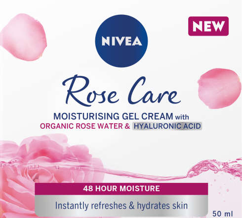 Nivea Rose Care Moisturising Gel Cream 50ml