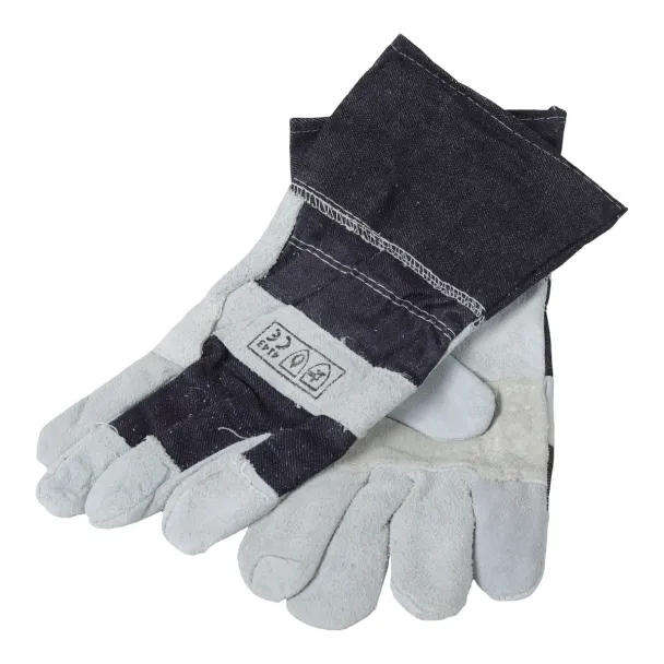 MAC AFRIC Denim & Chrome Leather Gloves (Pair)