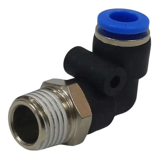AIR CRAFT Elbow PU Hose Fitting Push-In to Male Threaded BSP (6mm x ¼'')
