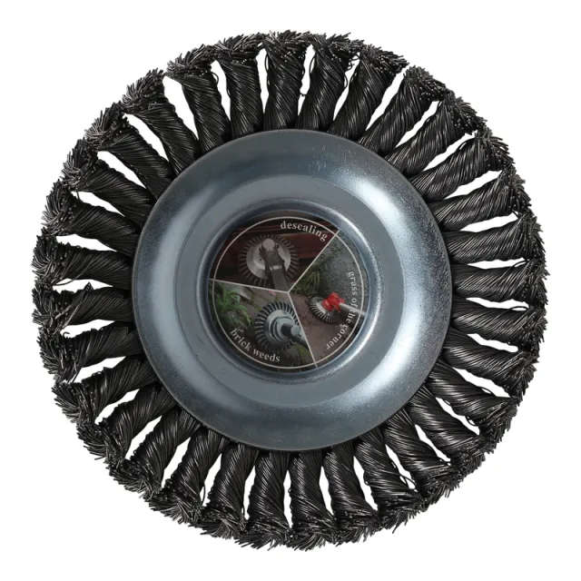 Steel Wire Weeding Wheel for Brushcutter - 6"