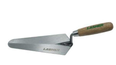 LASHER Gauging Trowel with Wood Handle (200 MM)
