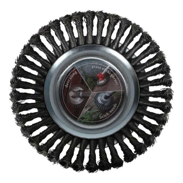 Steel Wire Weeding Wheel for Brushcutter - 8"