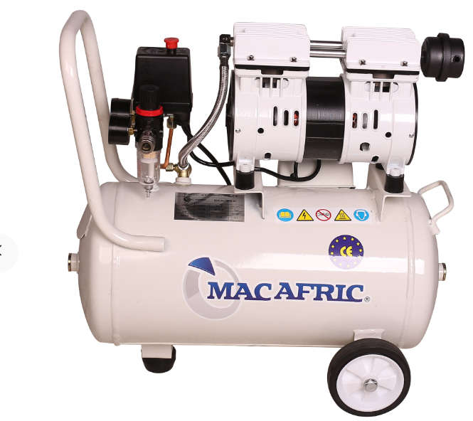 MAC AFRIC 24 Litre Silent Oil Free Compressor 550 W (0.7 HP) 230 V