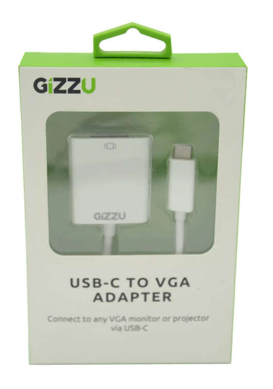 GIZZU USB-C To O VGA Adaptor White