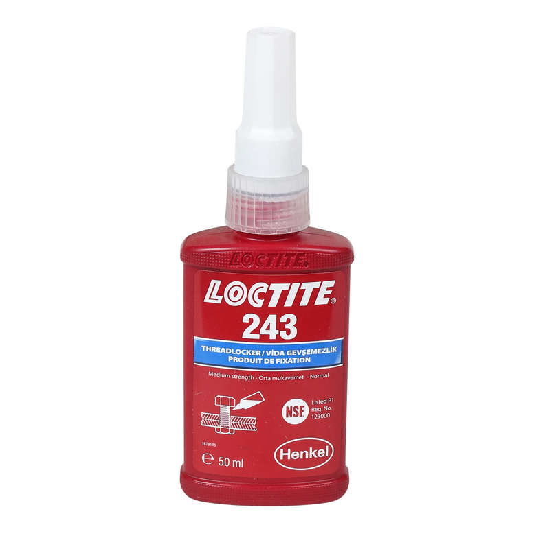 LOCTITE® 243 Blue Medium Strength Threadlocker - 50ml