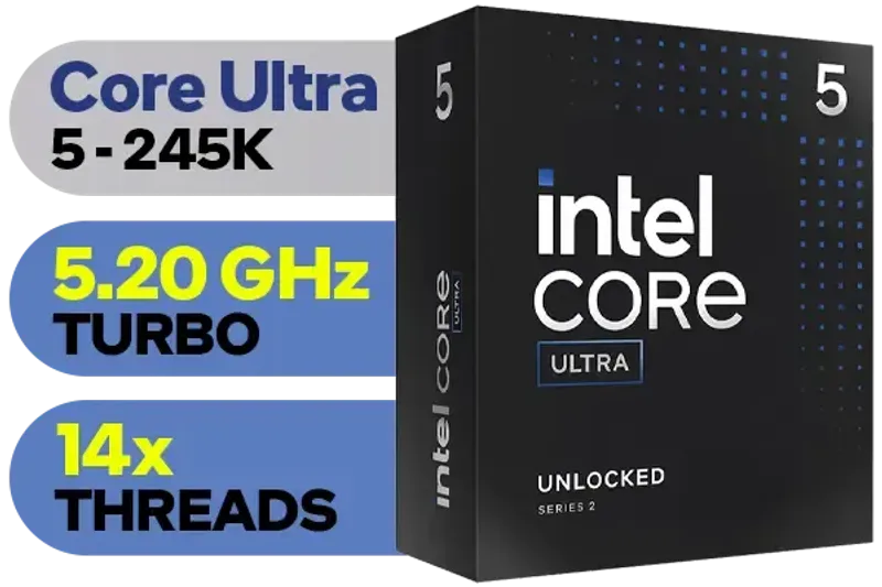 Intel Core Ultra 5 245K Desktop Processor | 14-Core | Up to 5.2GHz Turbo | LGA 1851 | Unlocked |