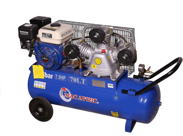 70 Litre Petrol Belt Driven Compressor 5 KW (7 HP)