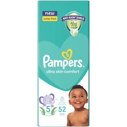 Pampers Baby Dry Nappies Jumbo Pack Size 5 52's
