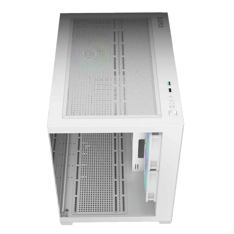 Gamdias AURA GC10M White Gaming Case - Stylish and Functional