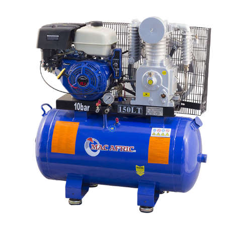 150 Litre 10.5 KW (15 HP) Petrol Belt Driven Compressor