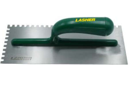 LASHER Tilers Trowel (6 x 6 x 6 MM) RH Notched