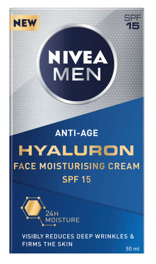 Nivea Men Anti-Age Hyaluron Face Moisturising Cream SPF 15 50ml