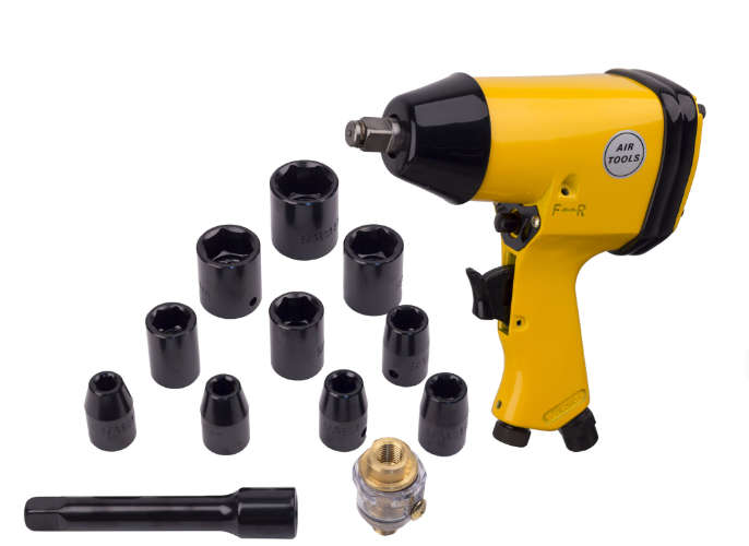 1/2" IN Impact Wrench Kit with Sockets