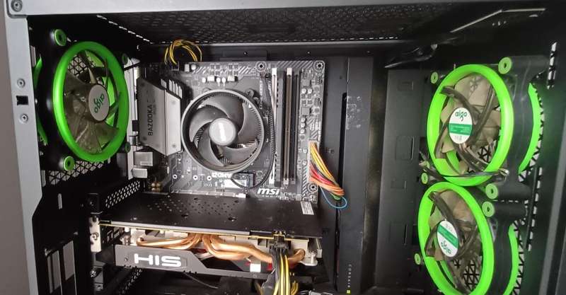 Ryzen 5 Gaming PC - RX 580 8GB - 16GB DDR4 - 128GB NVMe + 1,5TB HDD