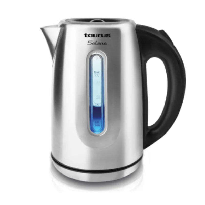 Taurus Kettle 360 Degree Cordless Stainless Steel Brushed 1.7 Litre 2200w Selene