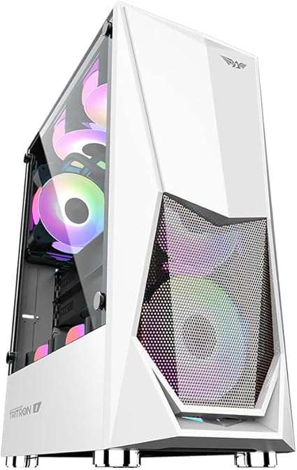 Armaggeddon Tritron 1 Dual Chamber ATX Gaming Case - White