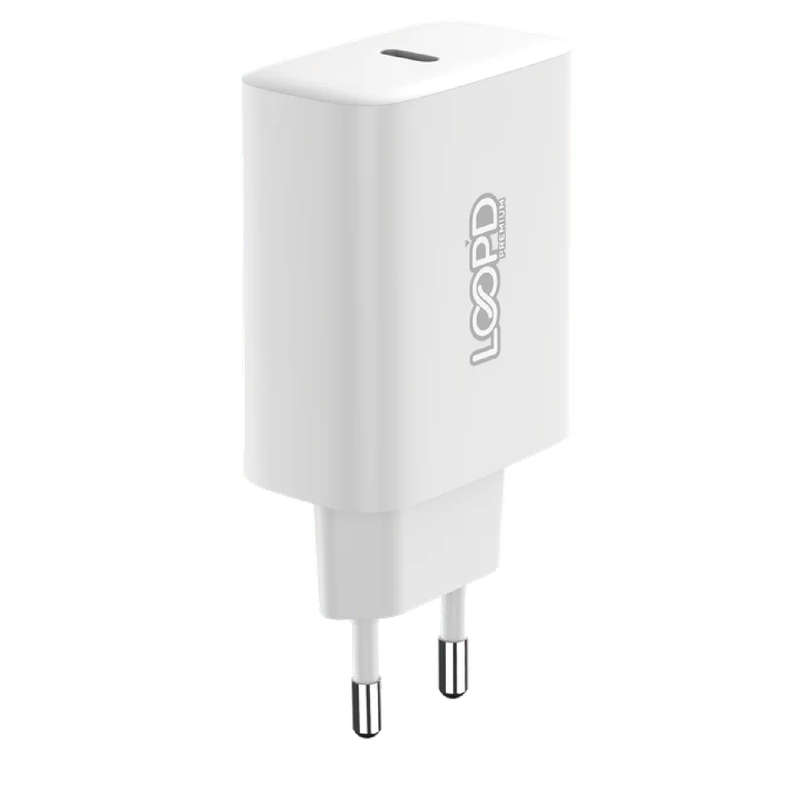 Loopd 1 Port 20W PD Charger-White