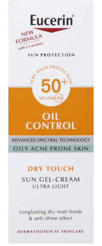 Eucerin Sun SPF50+ Gel-Creme Oil Control Dry Touch 50ml