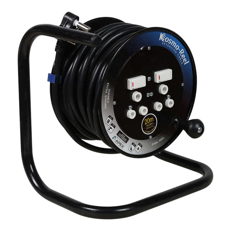 KOSMO 20 M Extension Lead (2.5 MM Black)