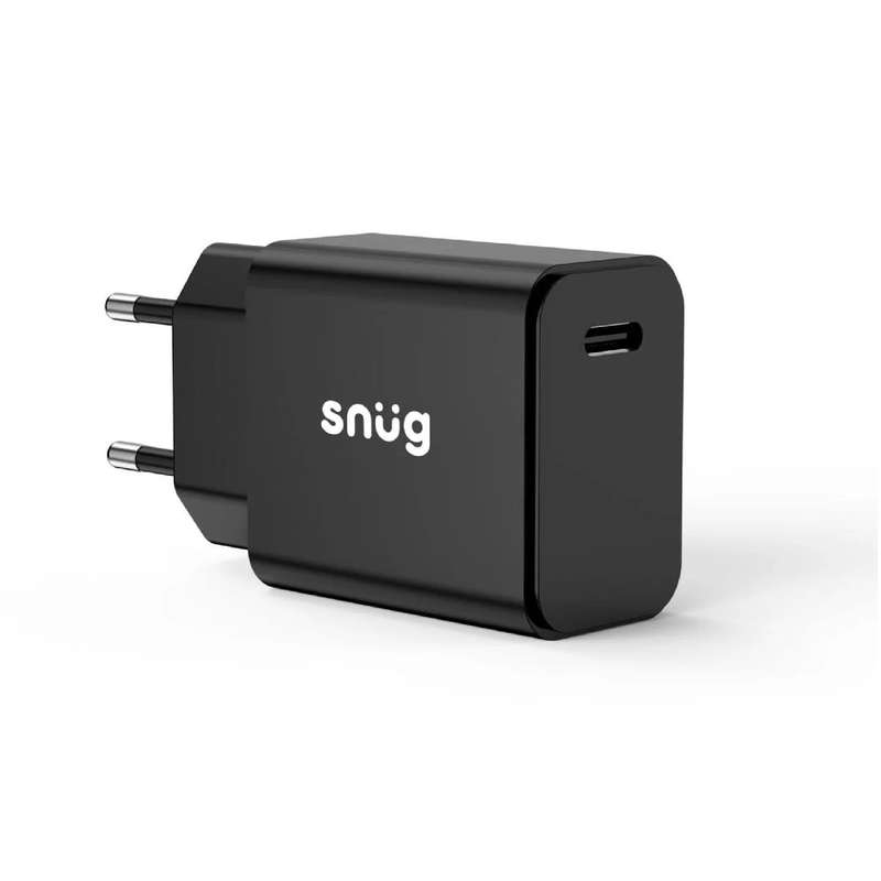 Snug 1 Port 20W PD Wall Charger - Black