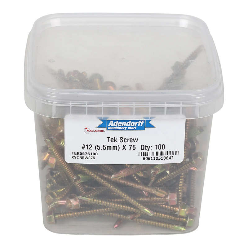 Tek Screw #12 5.5MM X 75 MM