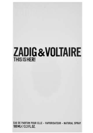 Zadig & Voltaire This is Her! Eau de Parfum 100ml