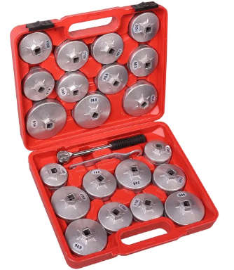 MAC AFRIC Aluminium Oil Filter Wrench Set 23-Piece