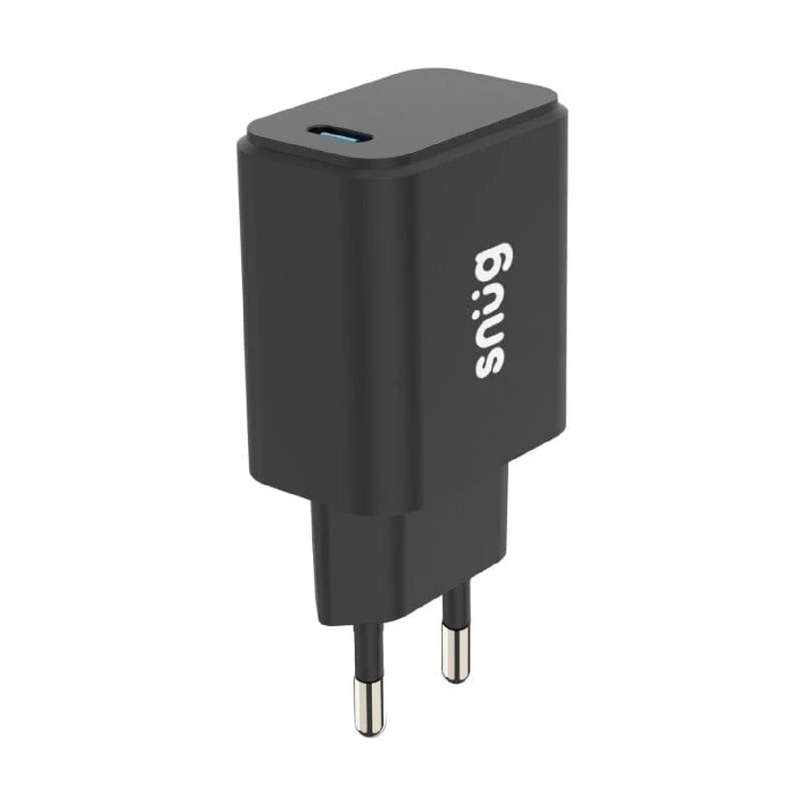 Snug 25W 1 Port PD Home Charger - Black