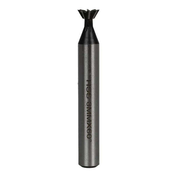 HSS 60Â° Dovetail Milling Cutter - 8 x 8 mm