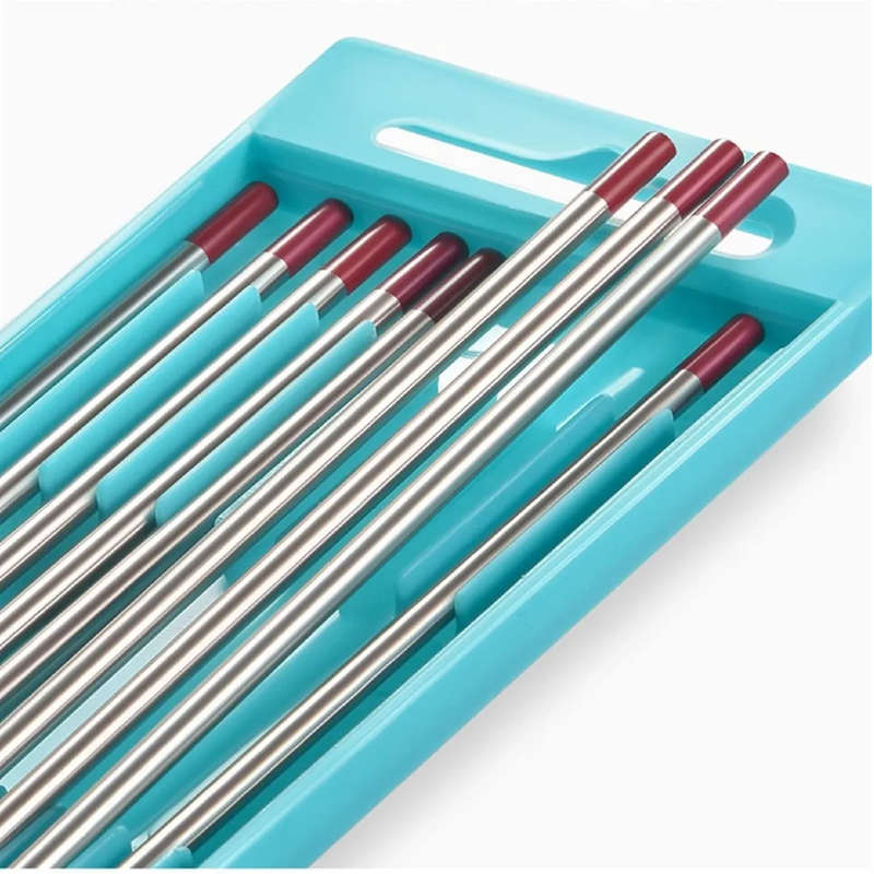 RED TIG Welding Tungsten Electrodes 2% Thoriated 2.4 MM (10 Pack)