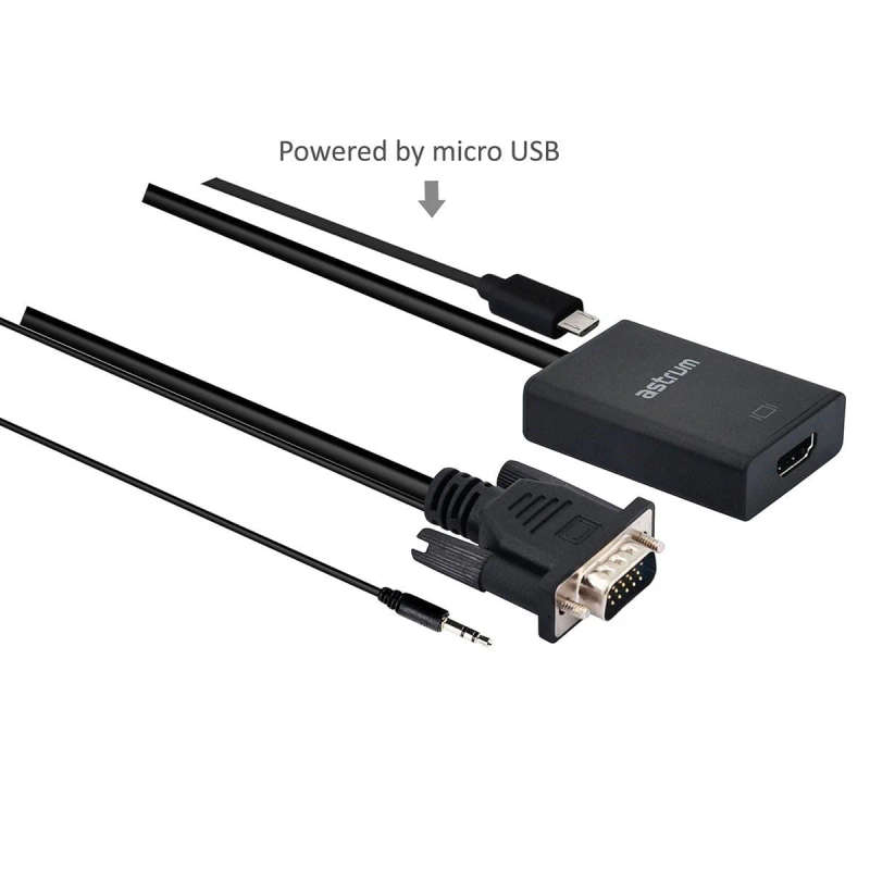 Astrum VGA to HDMI and Audio Ultra HD Adapter