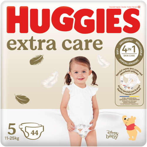 Huggies Extra Care Nappies Value Pack Size 5 44's