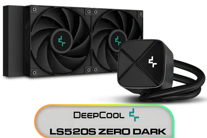 DeepCool LS520S Zero Dark High-Performance Liquid CPU Cooler