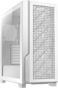 Antec CAA-P20C White ATX Mid-Tower Gaming Case, High Airflow Design