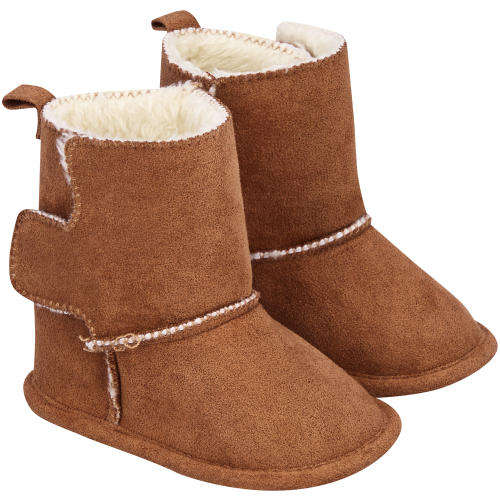Boys Brown Boot Soft Sole 0-3M