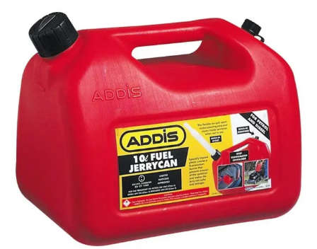 ADDIS 10 lt Jerry Can Petrol (RED)