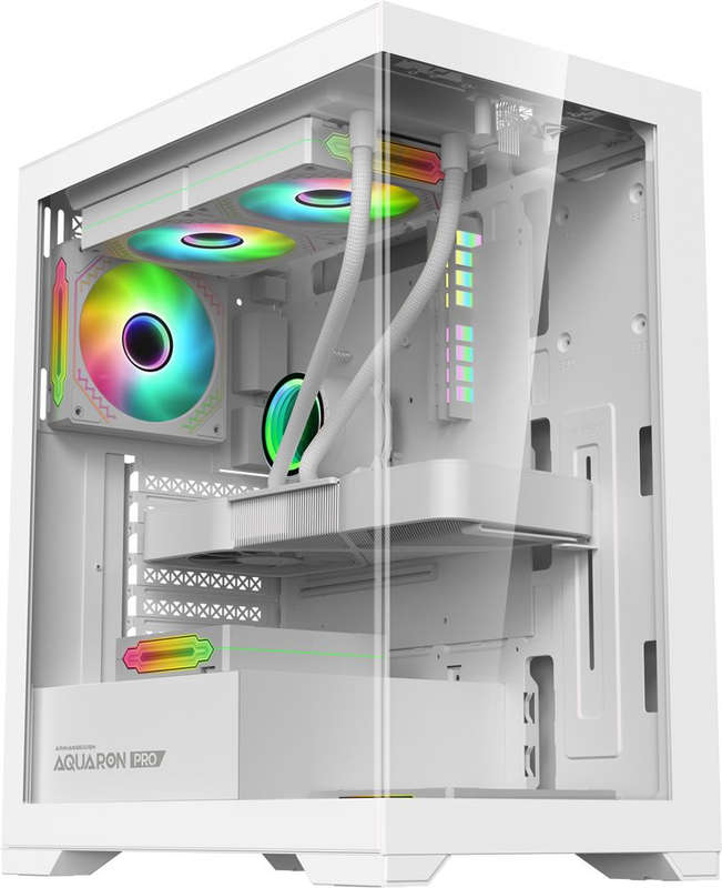 Armaggeddon Aquaron Pro Advanced ATX Gaming Case - White