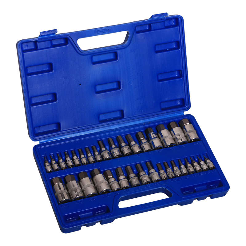 MAC AFRIC 34 PCS Combination Allen Key Bit Socket Set (SAE & Metric)