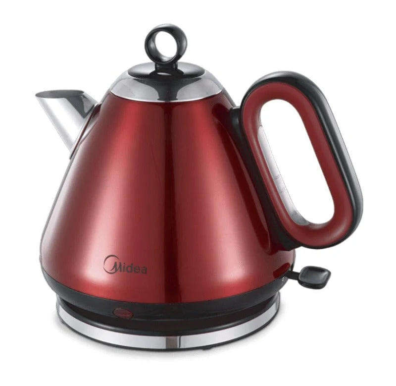 Midea-1.7 Litre Vintage Tea Pot Kettle Red MK-17S26R